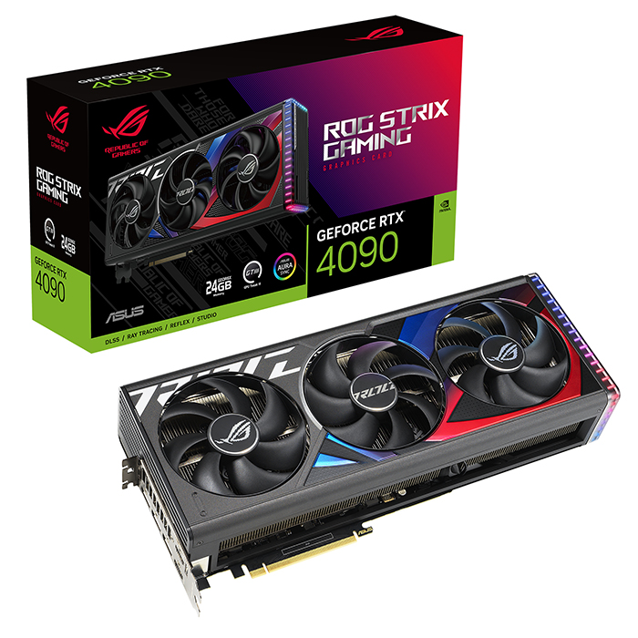 ASUS ROG -STRIX-RTX4090-24G-GAMING NVIDIA GeForce RTX 4090 24 GB GDDR6X Graphics Card (90YV0ID1-M0NA00)